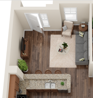 A4 One Bedroom / One Bath. Plaza 25. Charlotte, NC. A4 One Bedroom / One Bath. Plaza 25. Charlotte, NC.